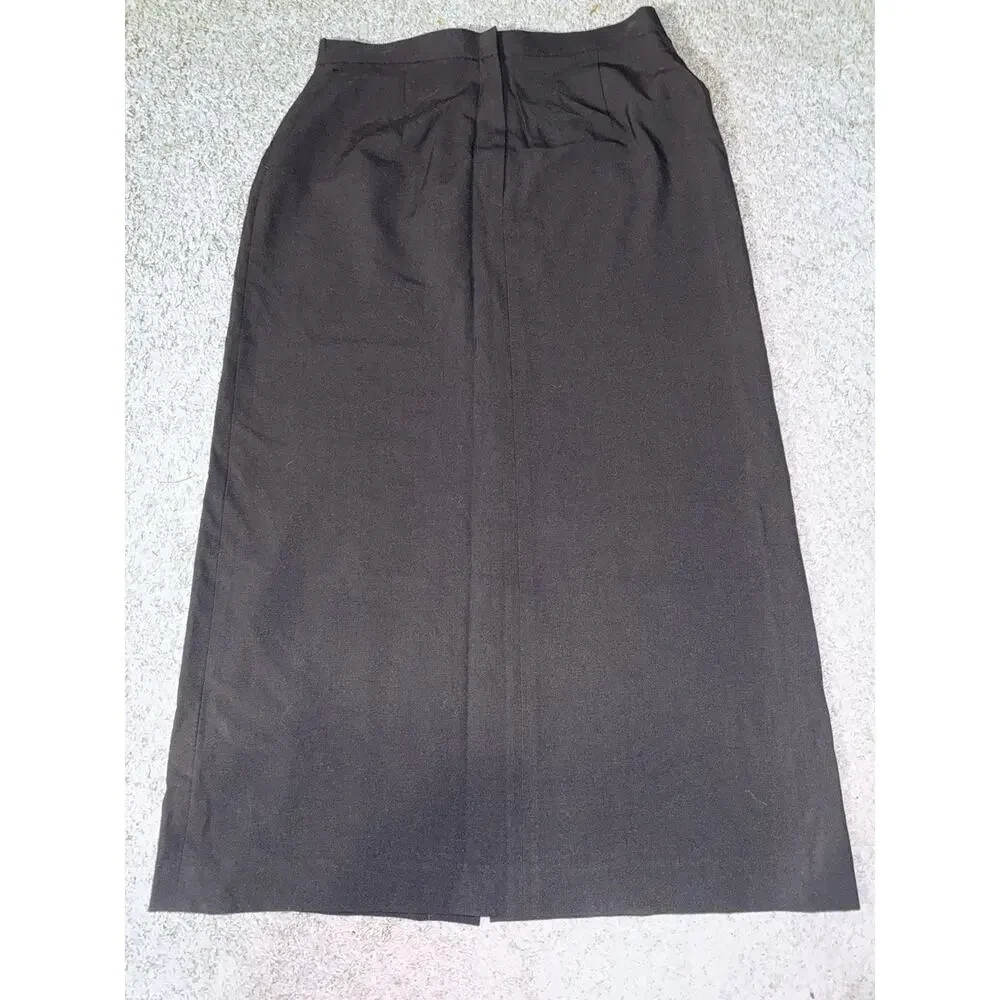 TALBOTS Petites Women's Rayon Blend Stretch Straight Pencil‎ Skirt Slit Size 10P